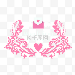 婚礼图片_婚礼logo粉色欧式