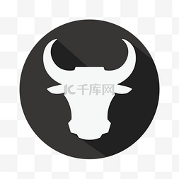 免抠牛头logo