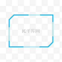 矩形线条图片_简约时尚科技矩形边框