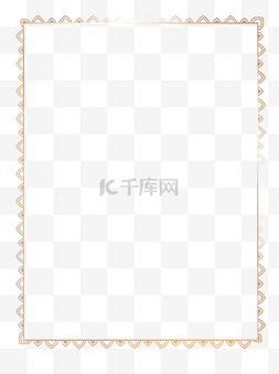 中国背景风图片_金色简约海报方形边框古典