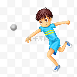 铅球体育运动插画