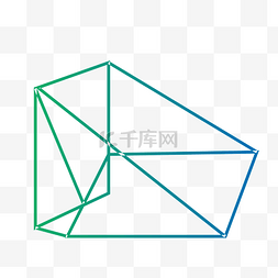 简历封面图片_几何线条蓝色商务