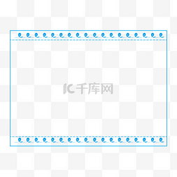 矢量手绘线框蓝色