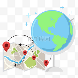 旅游图片_矢量手绘地理信息