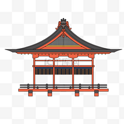 房屋元素图片_日本传统寺庙建筑