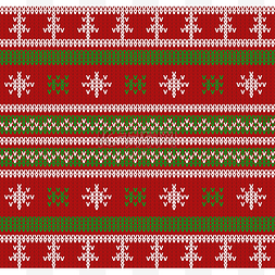 雪花红色圣诞图片_冬季圣诞圣诞节布料花纹