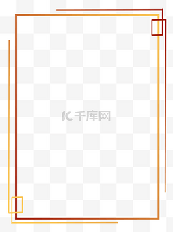 红色喜庆春节海报图片_红色渐变节日海报装饰边框PNG