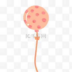 橘色气球图片_橘色斑点气球