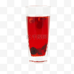 水果茶图片_玻璃杯红色水果茶