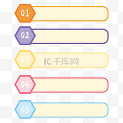 端午节边框图片_带数字排序的矢量长条边框