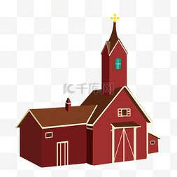 农村农场教堂房子
