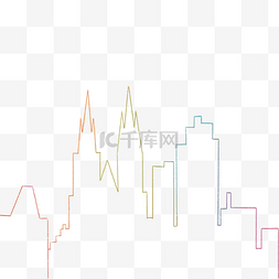 建筑图片_简笔线条建筑六一儿童节