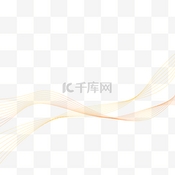 图形化编程图片_不规则图形波浪线条橙黄色