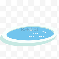 圆形的游泳池
