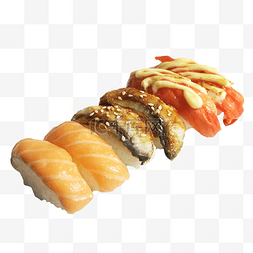 日本料理鳗鱼图片_三文鱼鳗鱼蟹柳寿司
