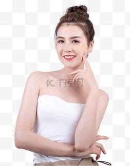 发型美女图片_简约人像美女清纯半身照