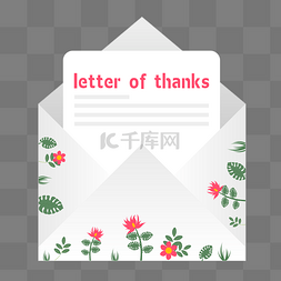 letter图片_花边感谢信