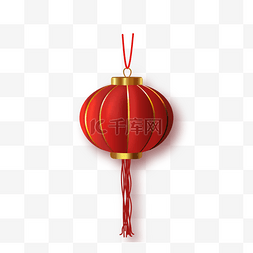 中国新年灯笼红色图片_卡通创意经典红灯笼