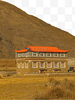 建筑藏寨山峰旅游