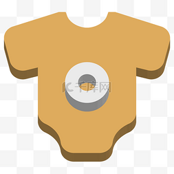 婴儿的衣服用销图标