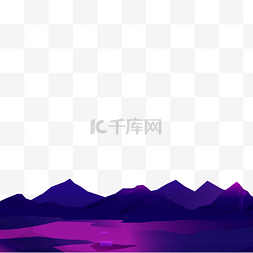 蓝色的山峰图片_蓝色的山峰免抠图