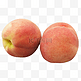 两个水果桃子