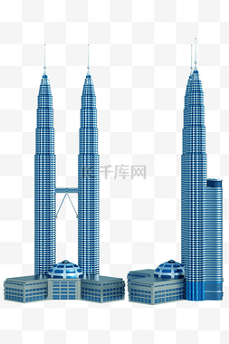 马来西亚建筑双子塔楼