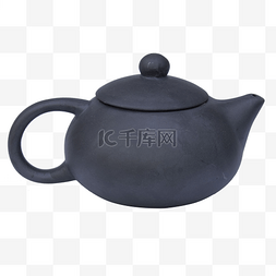 茶壶黑色图片_黑色茶壶