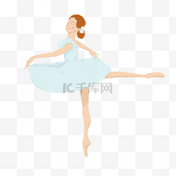 大长腿图片_舞蹈跳舞女孩插画卡通