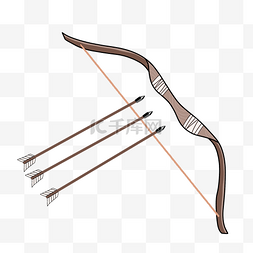  木质弓箭 