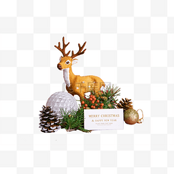 圣诞节活动图片_圣诞小鹿