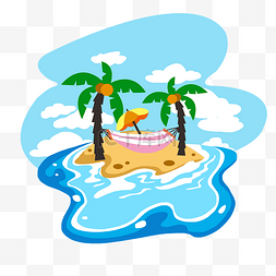 大海沙滩风景图片_大海海景椰子树