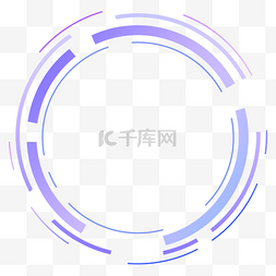 蓝紫色科技感圆圈