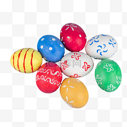 彩色彩蛋图片_复活节节日彩色彩蛋