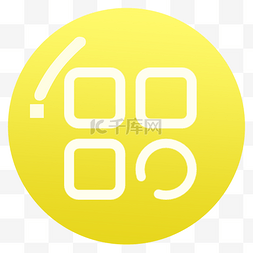 分类icon图片_常用黄色渐变游戏icon图标搜索分