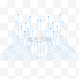 对称与非对称图片_简约蓝色几何对称科技感纹路