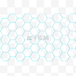 几何图形蓝色图片_蓝色科技网格