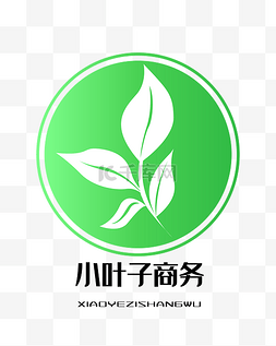 绿色底树叶LOGO