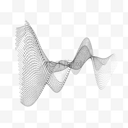 蓝色科技背景素材图片_矢量动感抽象波点元素图案