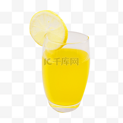玻璃杯黄色橙汁