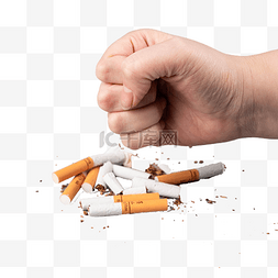 香烟图片_损坏香烟的手