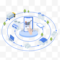 螳螂矢量图图片_生产物联流程矢量图