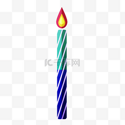 庆祝生日蜡烛插画