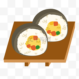 美味日式寿司插画