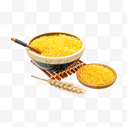 勺子黄色图片_黄色玉米碴