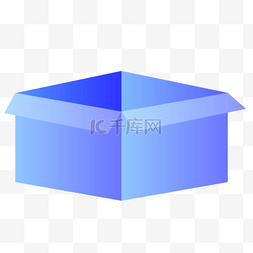打开盒子图片_蓝色盒子