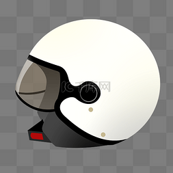 安全摩托车图片_白色的摩托车头盔