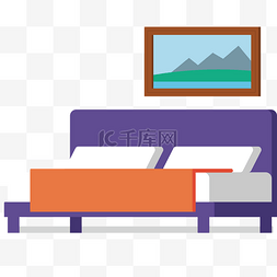欧式家具图片_装饰沙发的卡通相框