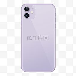 苹果手机手机模型图片_苹果手机iPhone11背面紫色