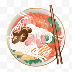 焖肉米线图片_云南传统美食过桥米线
